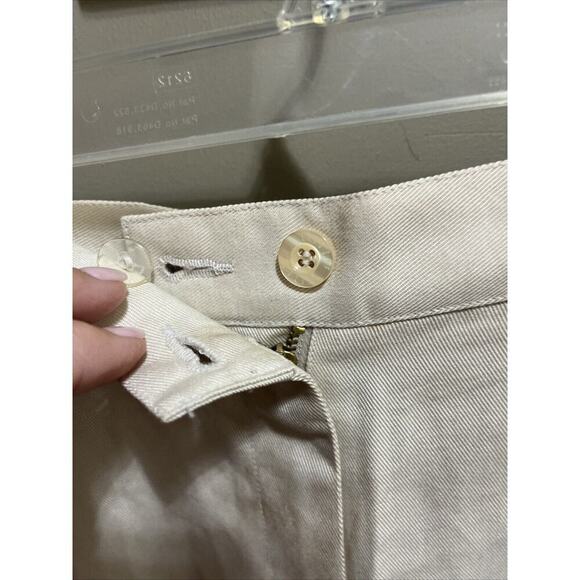 LIZGOLF Liz Claiborne Golf Shorts Womens Size 8 Beige Vintage High Rise Pleate - Picture 3 of 8